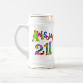 Phantastisch 21 T - Shirt und Geschenke zum Geburt Bierglas (Links)