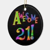 Phantastisch 21 T - Shirt und Geschenke zum Geburt Keramikornament (Links)