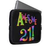 Phantastisch 21 T - Shirt und Geschenke zum Geburt Laptopschutzhülle (Vorne Rechts)