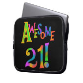 Phantastisch 21 T - Shirt und Geschenke zum Geburt Laptopschutzhülle (Vorderseite Links)