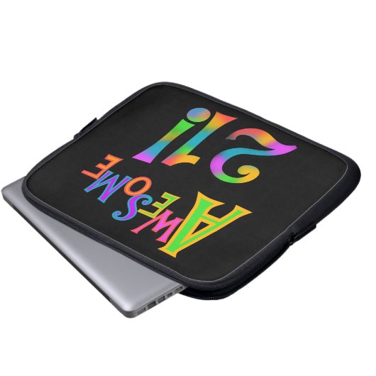 Phantastisch 21 T - Shirt und Geschenke zum Geburt Laptopschutzhülle (Vorne Knopf)