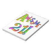 Phantastisch 21 T - Shirt und Geschenke zum Geburt Notizblock (Rotiert)