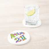 Phantastisch 21 T - Shirt und Geschenke zum Geburt Sandstein Untersetzer (Seite)