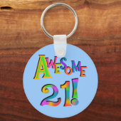 Phantastisch 21 T - Shirt und Geschenke zum Geburt Schlüsselanhänger (Vorderseite)