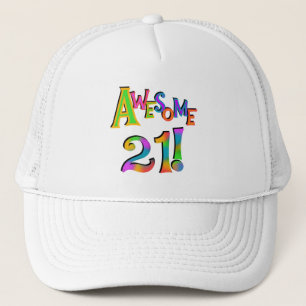 Phantastisch 21 T - Shirt und Geschenke zum Geburt Truckerkappe
