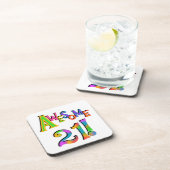 Phantastisch 21 T - Shirt und Geschenke zum Geburt Untersetzer (Rechte Seite)