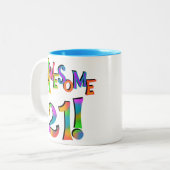 Phantastisch 21 T - Shirt und Geschenke zum Geburt Zweifarbige Tasse (Vorderseite Links)