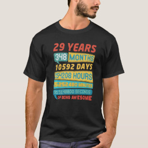 Phantastisch 29 Jahre alt Vintag 29. Geburtstag T-Shirt