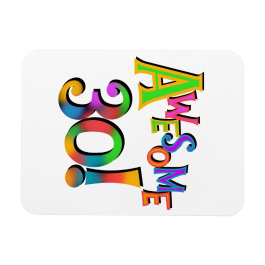 Phantastisch 30 T - Shirt und Geschenke zum Geburt Magnet (Horizontal)