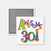 Phantastisch 30 T - Shirt und Geschenke zum Geburt Magnet (Vorderseite/Rückseite)