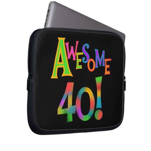Phantastisch 40 T - Shirt und Geschenke zum Geburt Laptopschutzhülle (Vorne Rechts)