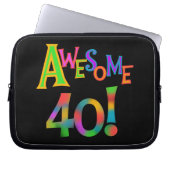 Phantastisch 40 T - Shirt und Geschenke zum Geburt Laptopschutzhülle (Vorderseite)