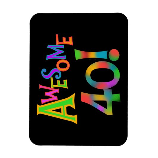 Phantastisch 40 T - Shirt und Geschenke zum Geburt Magnet (Vertikal)