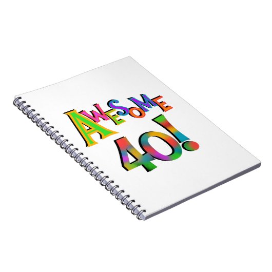 Phantastisch 40 T - Shirt und Geschenke zum Geburt Notizblock (Rechte Seite)