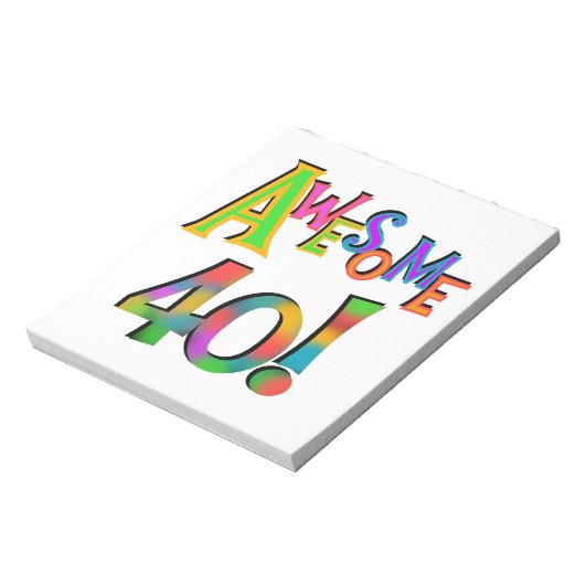 Phantastisch 40 T - Shirt und Geschenke zum Geburt Notizblock (Rotiert)