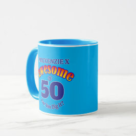 PHANTASTISCH 50 BLAU Geburtstag Tasse