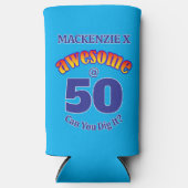 PHANTASTISCH 50 Geburtstag auf BLAU Selters Dosenkühler (Vorderseite)