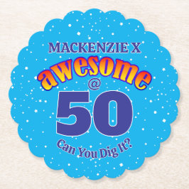 PHANTASTISCH 50 GeburtstagsLICHT BLAU Untersetzer