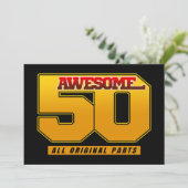 Phantastisch 50 Jahre Geburtstag Einladung (Stehend Vorderseite)