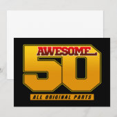 Phantastisch 50 Jahre Geburtstag Einladung (Vorne/Hinten)