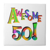 Phantastisch 50 T - Shirt und Geschenke zum Geburt Fliese (Vorderseite)