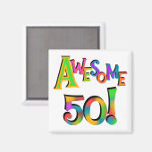 Phantastisch 50 T - Shirt und Geschenke zum Geburt Magnet (Vorderseite/Rückseite)