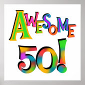 Phantastisch 50 T - Shirt und Geschenke zum Geburt Poster (Vorne)