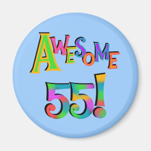 Phantastisch 55 Geburtstagsgeschenke und T - Shirt Magnet