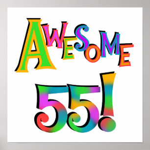 Phantastisch 55 Geburtstagsgeschenke und T - Shirt Poster