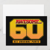 Phantastisch 60 Alle Originalteile Einladung (Vorne/Hinten)