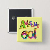 Phantastisch 60 T - Shirt und Geschenke zum Geburt Button (Vorne & Hinten)