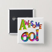 Phantastisch 60 T - Shirt und Geschenke zum Geburt Button (Vorne & Hinten)