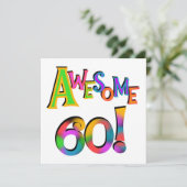 Phantastisch 60 T - Shirt und Geschenke zum Geburt Karte (Stehend Vorderseite)