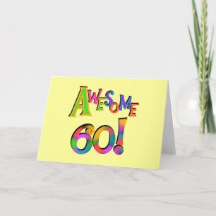 Phantastisch 60 T - Shirt und Geschenke zum Geburt Karte