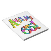 Phantastisch 65 Geburtstagsgeschenke und -geschenk Notizblock (angewinkelt)