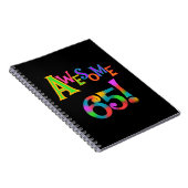 Phantastisch 65 Geburtstagsgeschenke und -geschenk Notizblock (Rechte Seite)