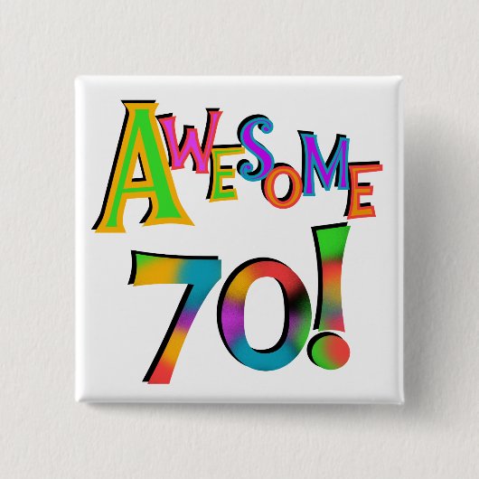 Phantastisch 70 T - Shirt und Geschenke zum Geburt Button (Vorderseite)