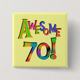 Phantastisch 70 T - Shirt und Geschenke zum Geburt Button