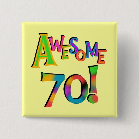 Phantastisch 70 T - Shirt und Geschenke zum Geburt Button (Vorderseite)
