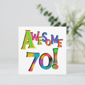 Phantastisch 70 T - Shirt und Geschenke zum Geburt Karte (Stehend Vorderseite)