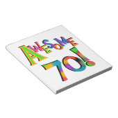 Phantastisch 70 T - Shirt und Geschenke zum Geburt Notizblock (angewinkelt)