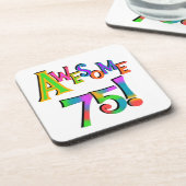 Phantastisch 75 T - Shirt und Geschenke zum Geburt Getränkeuntersetzer (Linke Seite)