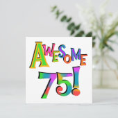 Phantastisch 75 T - Shirt und Geschenke zum Geburt Karte (Stehend Vorderseite)