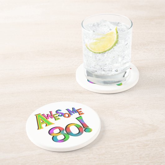 Phantastisch 80 T - Shirt und Geschenke zum Geburt Getränkeuntersetzer (Seite)