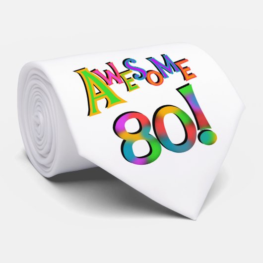 Phantastisch 80 T - Shirt und Geschenke zum Geburt Krawatte (Gerollt)