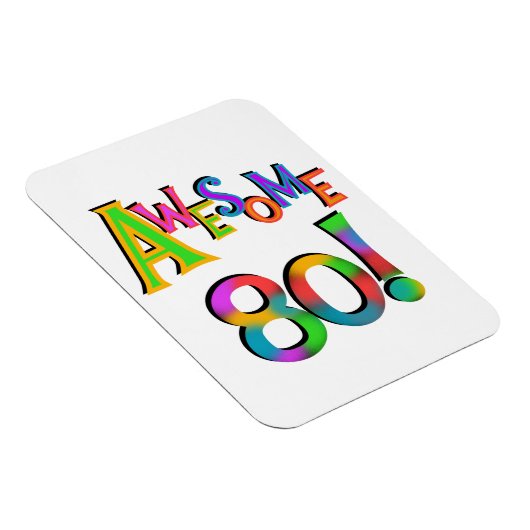 Phantastisch 80 T - Shirt und Geschenke zum Geburt Magnet (Rechte Seite)