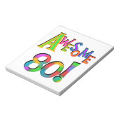 Phantastisch 80 T - Shirt und Geschenke zum Geburt Notizblock (Rotiert)