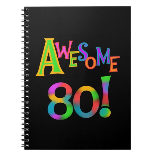 Phantastisch 80 T - Shirt und Geschenke zum Geburt Notizblock (Vorderseite)