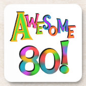 Phantastisch 80 T - Shirt und Geschenke zum Geburt Untersetzer (Vorderseite)