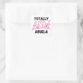 Phantastisch Abuela Pink Tshirts und GIfts Quadratischer Aufkleber (Tasche)